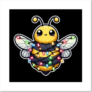 Oh Christmas Bee Lights Posters and Art